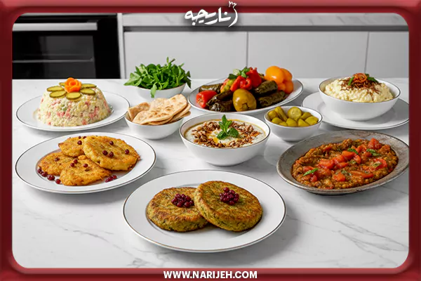 گزینه‌های سبک، گیاهی و نانی (برای تنوع هفتگی)