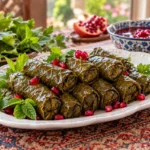 طرز تهیه دلمه برگ مو؛ دستور مجلسی با گوشت و سبزی